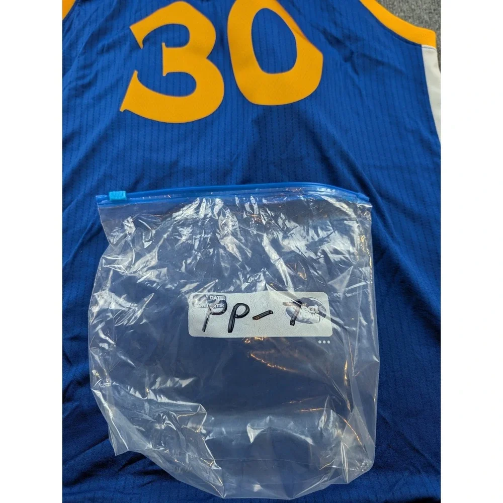 Stephen Curry Warriors Jersey Adidas Swingman Blue Yellow Size Large L NWT New